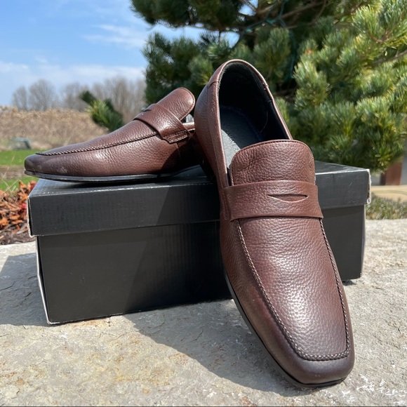 Men’s Dark Brown Banana Republic Harrison Dress Shoes - Picture 7 of 8